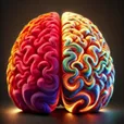 hemisphères cerebraux colores petit exercice plasticité cérébrale